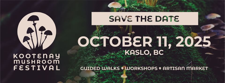 oct 11 25 kootenay mushroom festival mushrooms